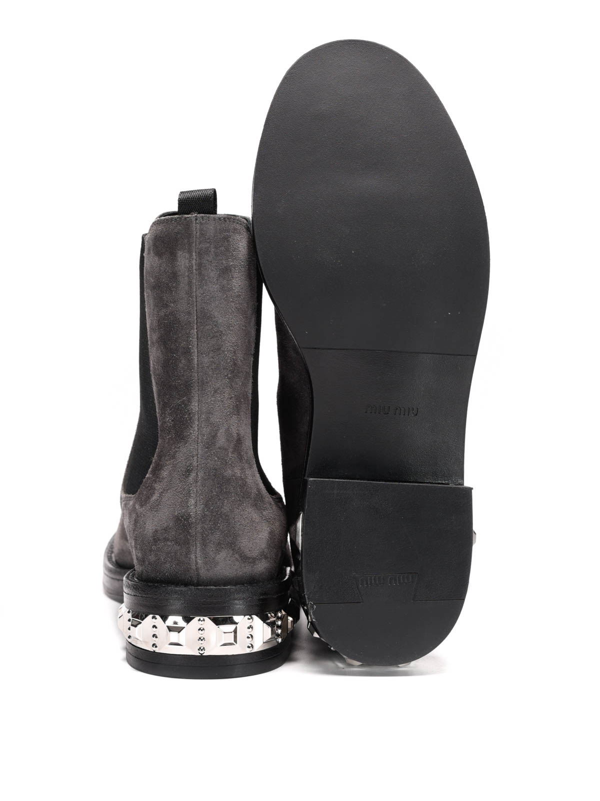 Miu miu discount studded chelsea boots