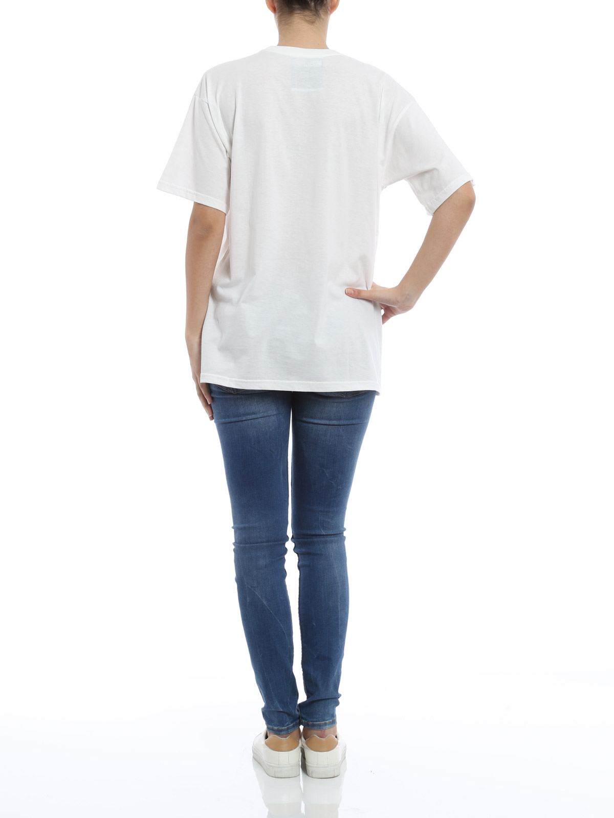 Tシャツ・カットソー MOSCHINO Women Tops 070905411001 White White Teddy Bear t-shirt Moschino - women - MOSCHINO