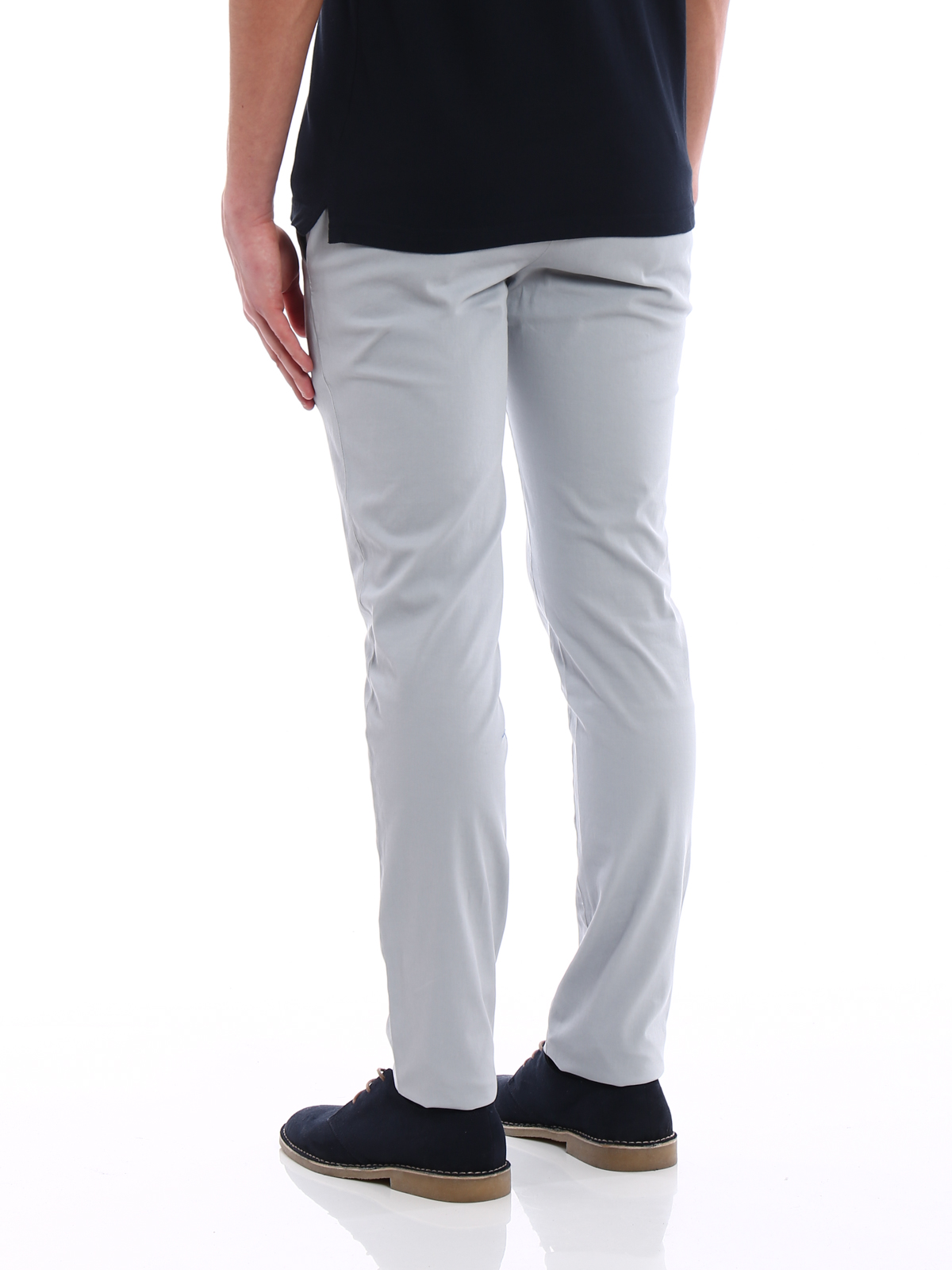 Tailored & trousers Pt Torino - Super Fit light grey chinos - CODTVRZA0ATENT850213