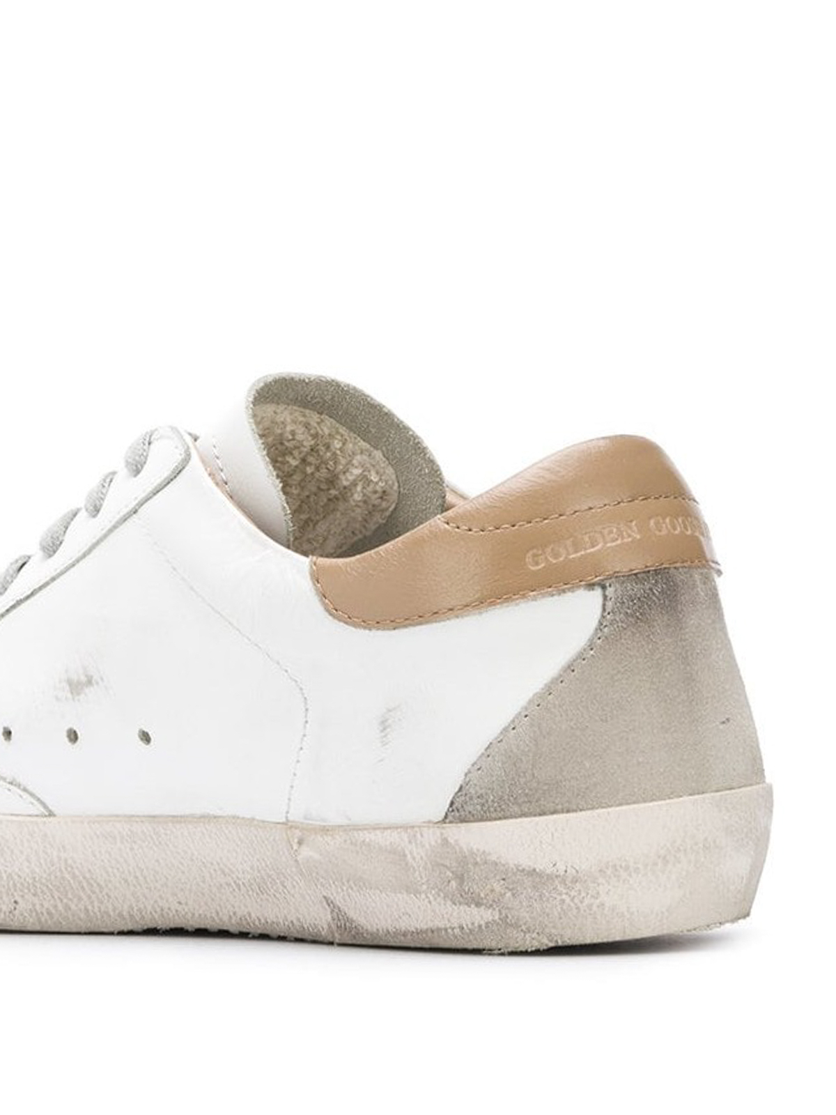 Golden Goose Superstar Mixed Leather Low-Top Sneakers