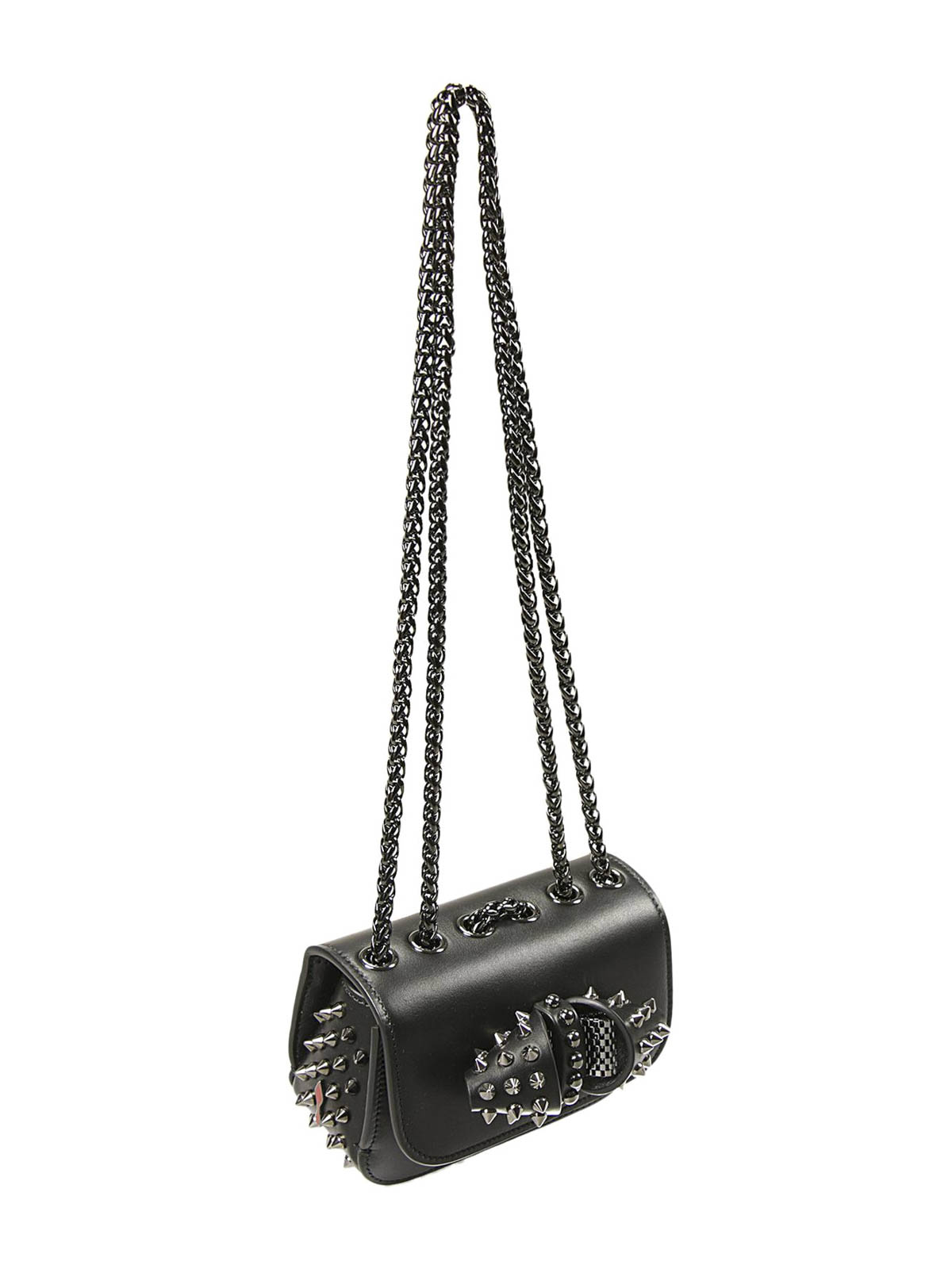 Christian Louboutin Sweety Charity Mini Spiked Leather Shoulder
