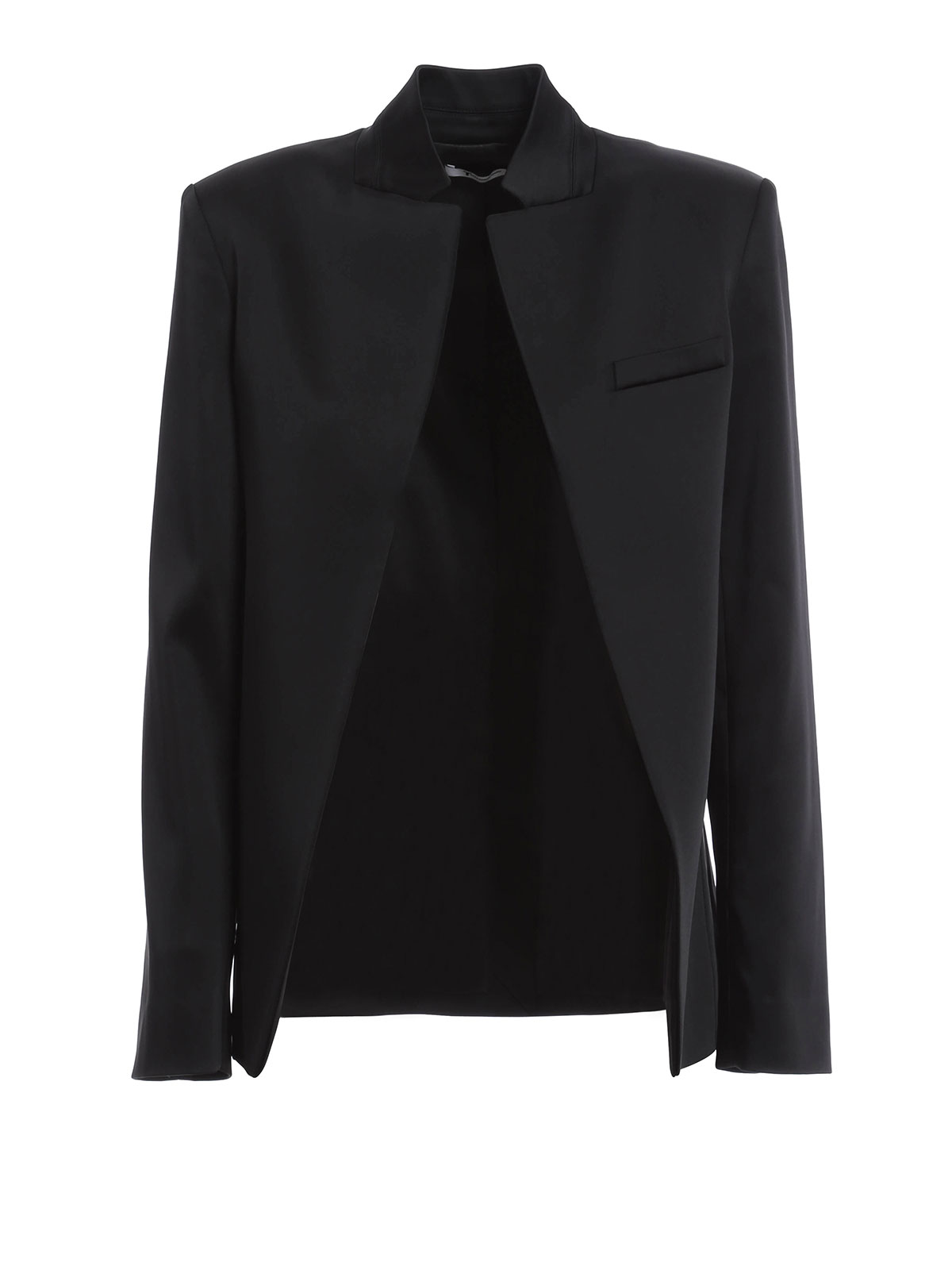 T By Alexander Wang Poly-satin blazer - Black | 403504R16001