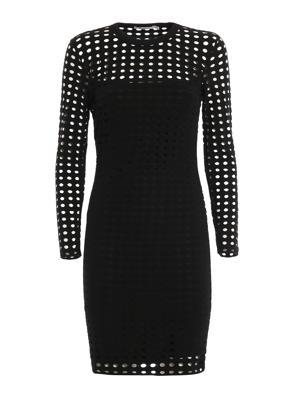 T By Alexander Wang Cut-out jersey dress - Black|400417R17001 T By Alexander Wang Cut-out jersey dress - Black|400417R17001