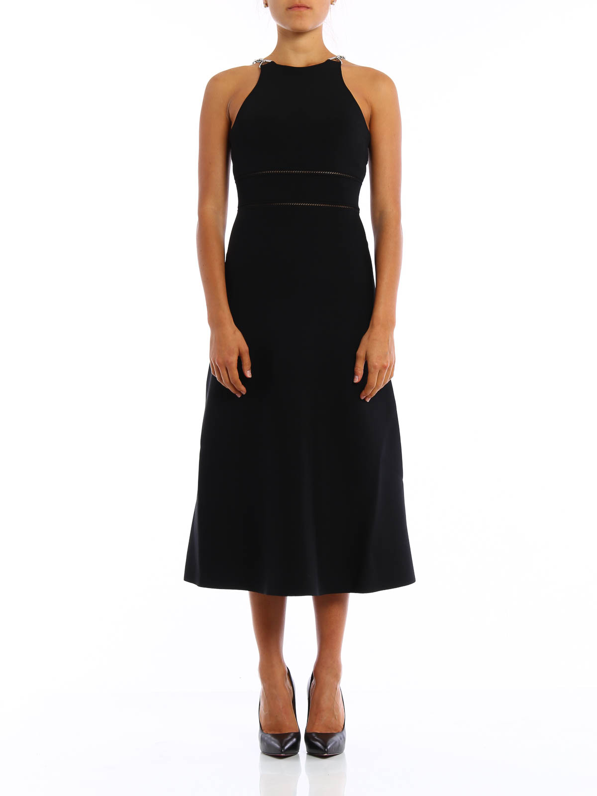 T By Alexander Wang Halter neck chain dress - Black|116044F16001