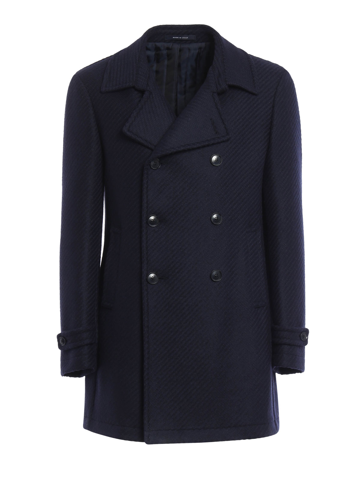 Tagliatore Charlie double-breasted coat - Blue | 34UIC135B3199