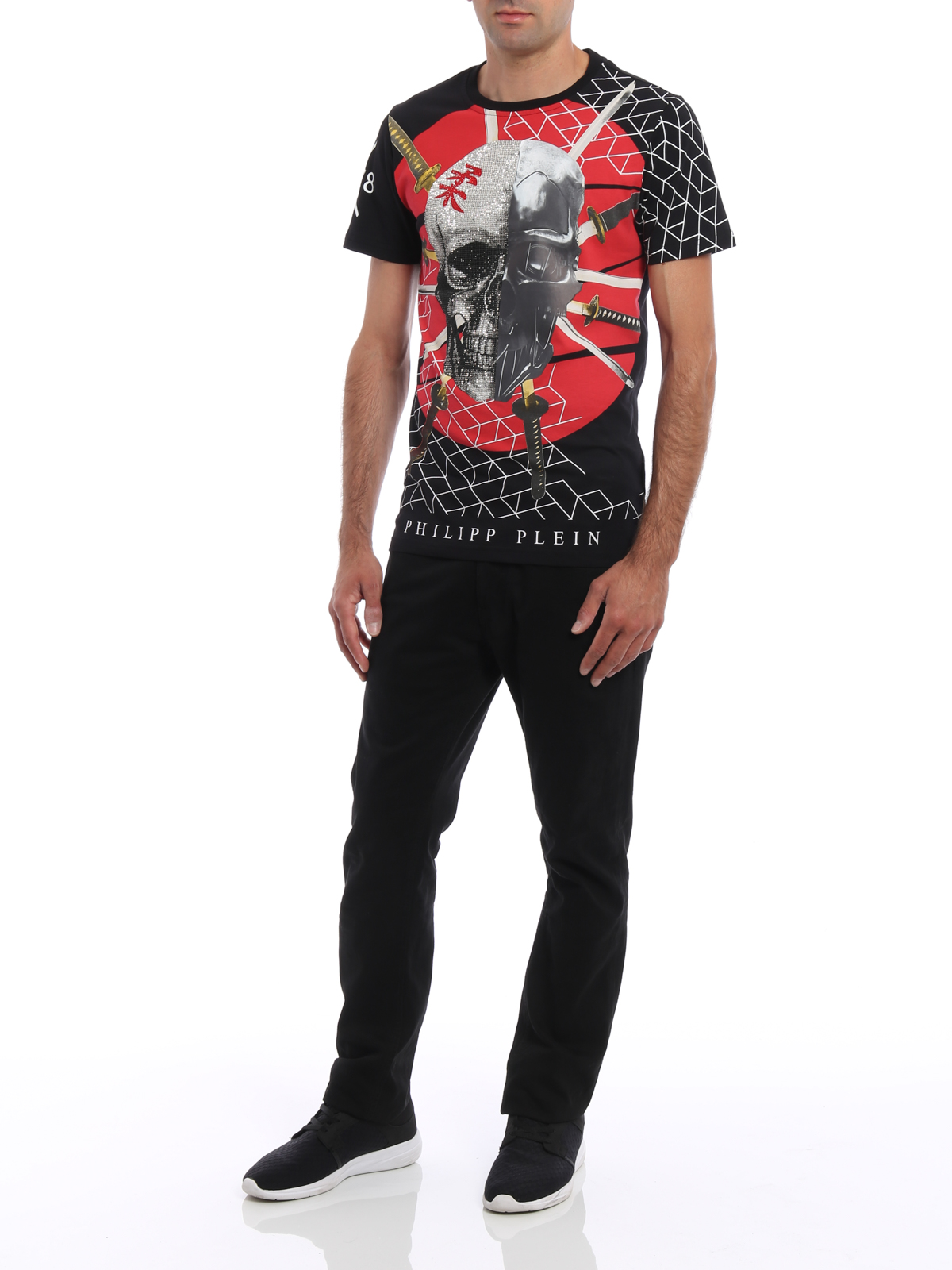 Philipp Plein Tai embellished T-shirt - Black | MTK0733PJY002N02