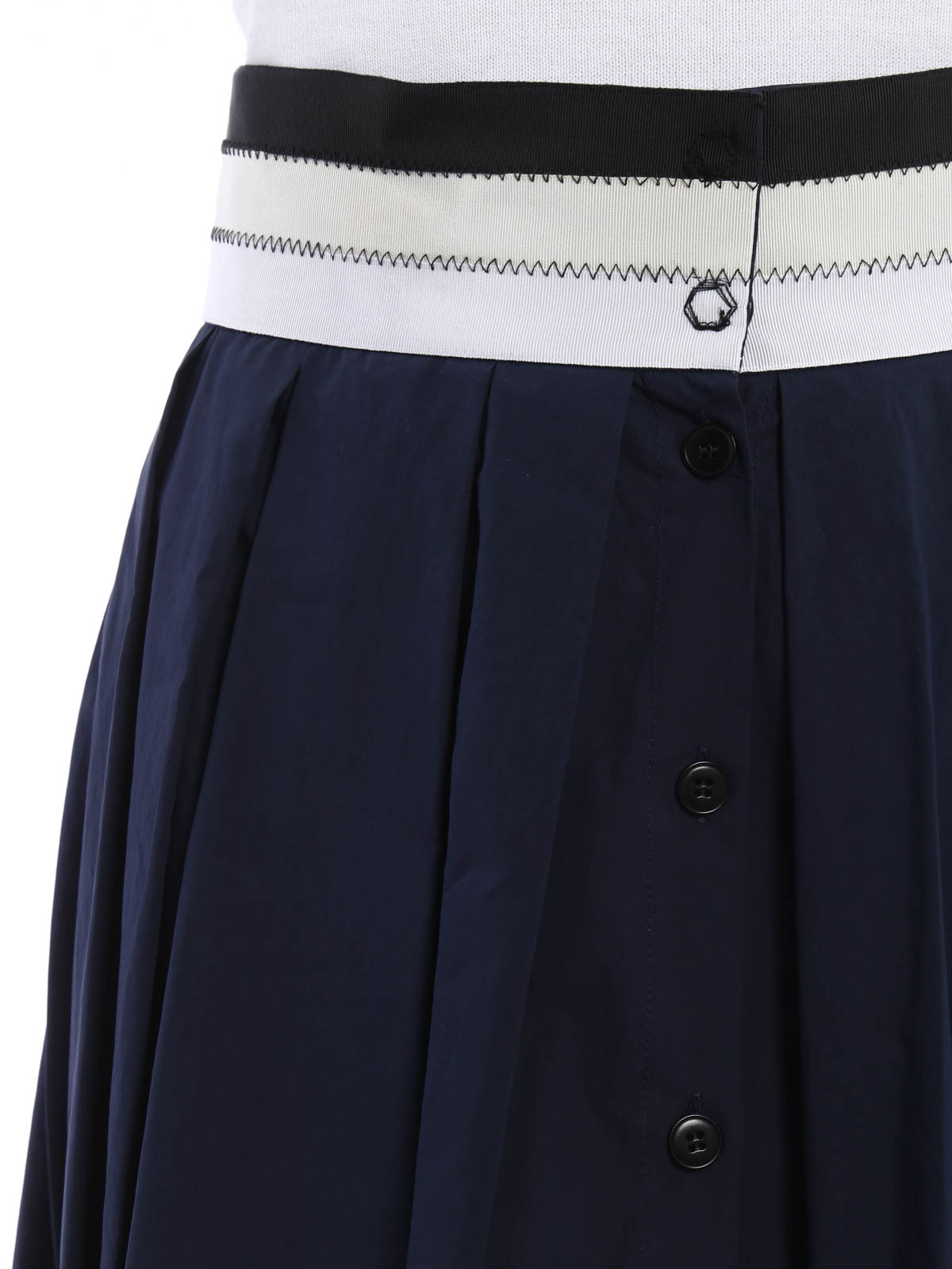 Tara Jarmon Asymmetrical maxi skirt - Dark Blue | 14387J1308891