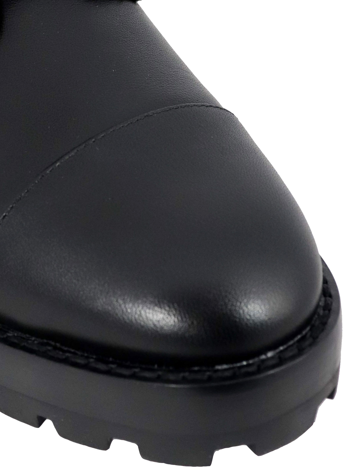Michael Kors TATUM Leather Ankle Combat Boots Women039s Size 85  Luggage Color  eBay