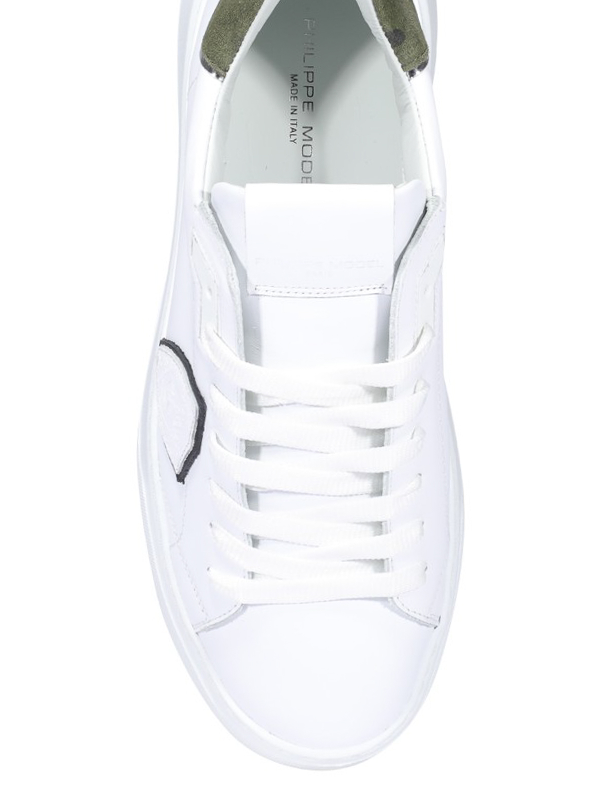 Shop Philippe Model Temple Veau Sneakers In Blanco