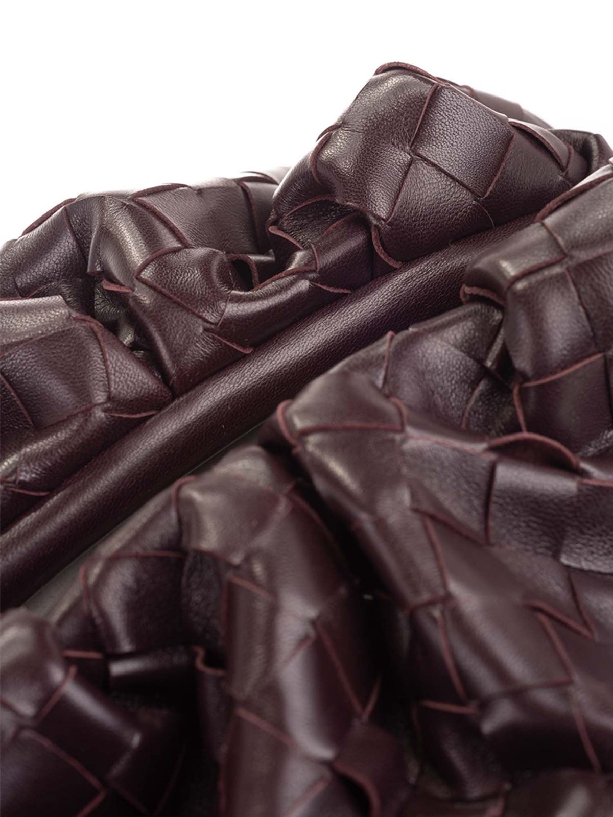 Clutches Bottega Veneta - The Pouch clutch bag in Grape color 