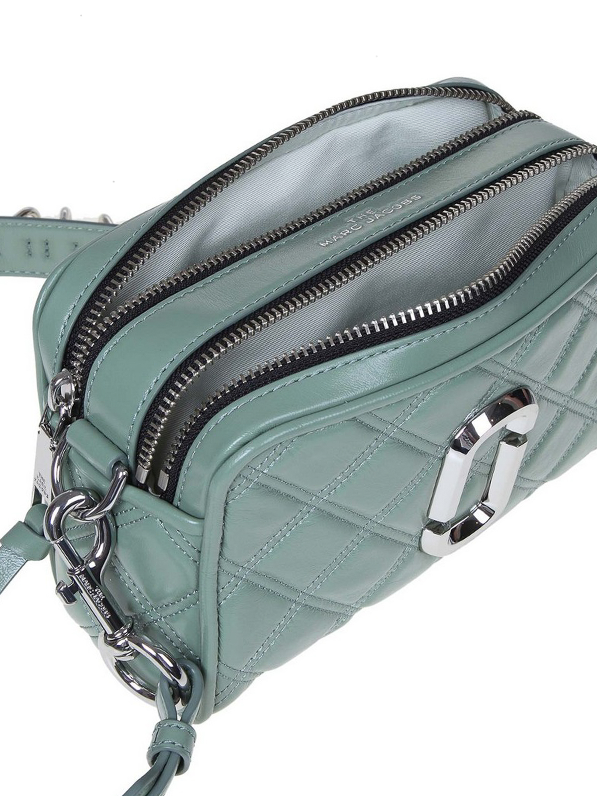 Marc Jacobs The Quilted Softshot 21 Quilted Leather Crossbody Bag In Green