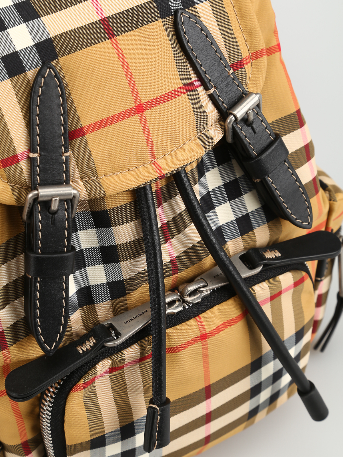 Vintage check nylon backpack outlet