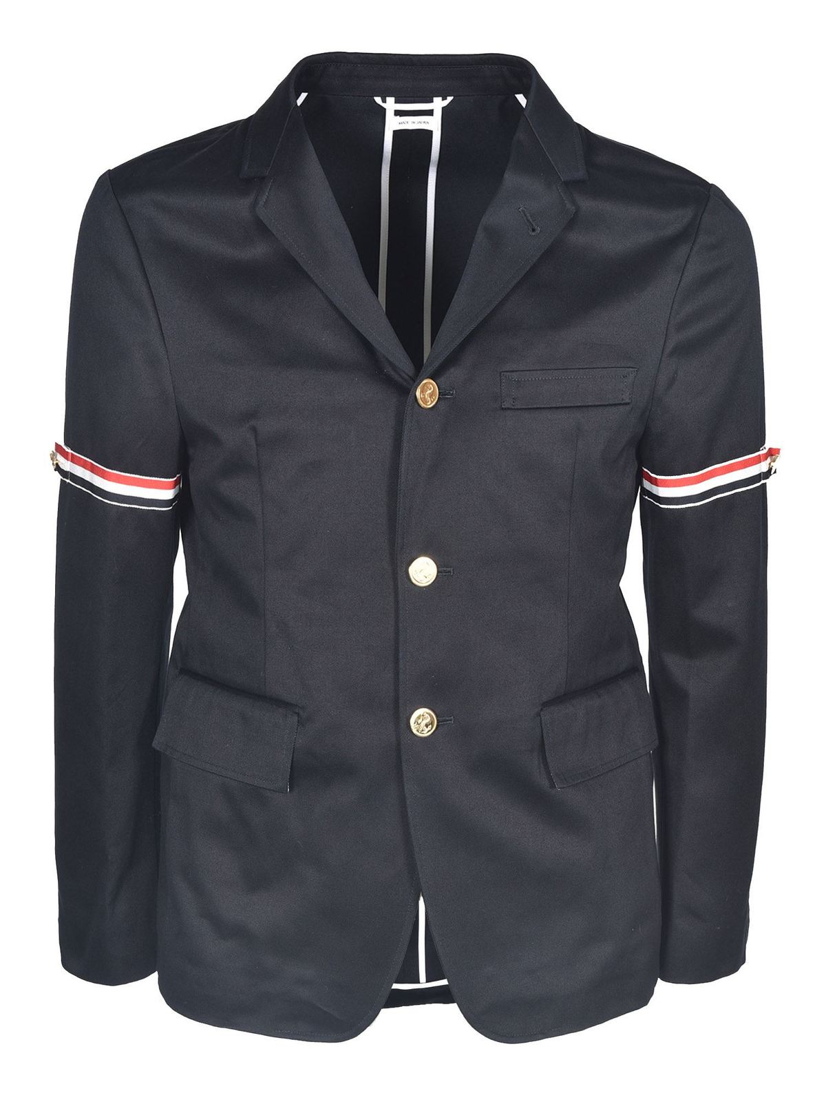 Thom Browne Arm Bands Jacket In Blue