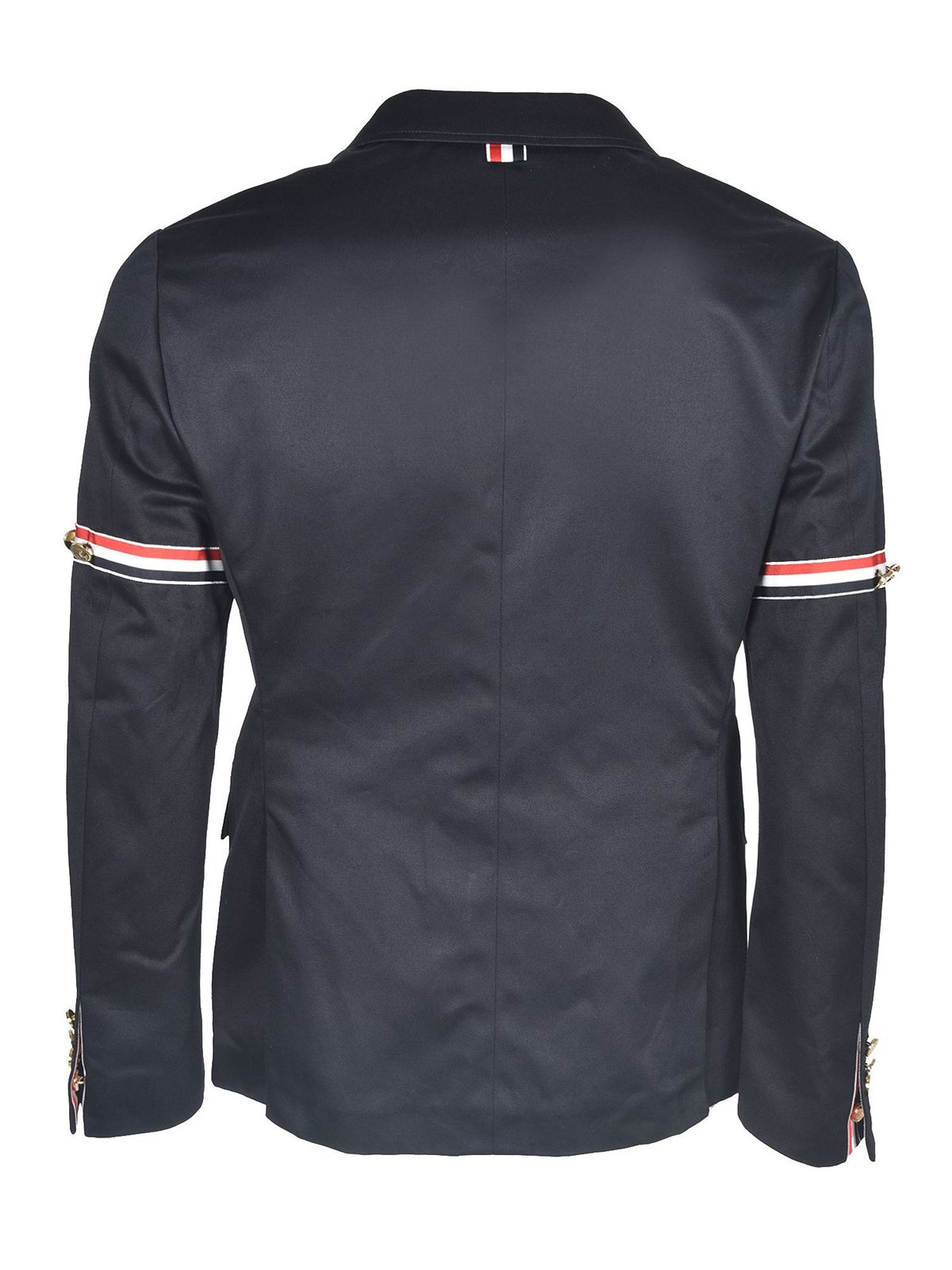 Shop Thom Browne Arm Bands Jacket In Blue