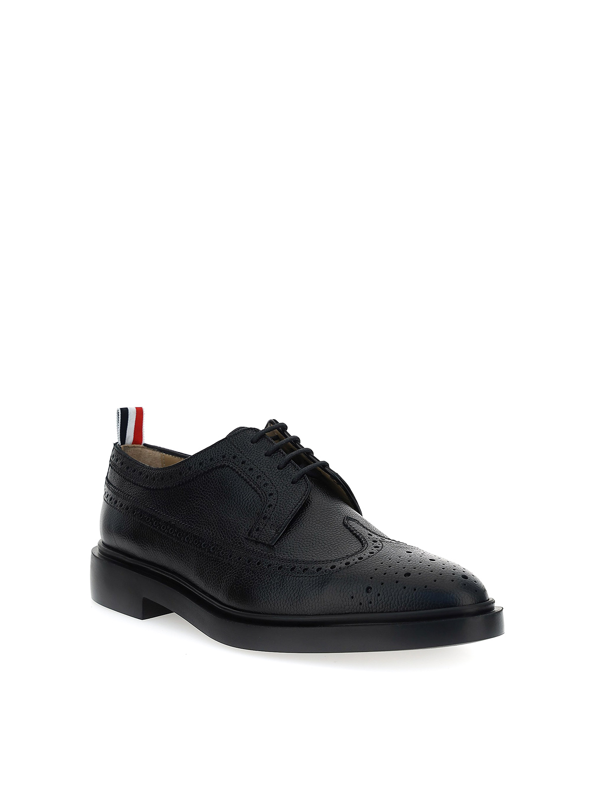 Shop Thom Browne Lace Up Brogues Shoes In Black