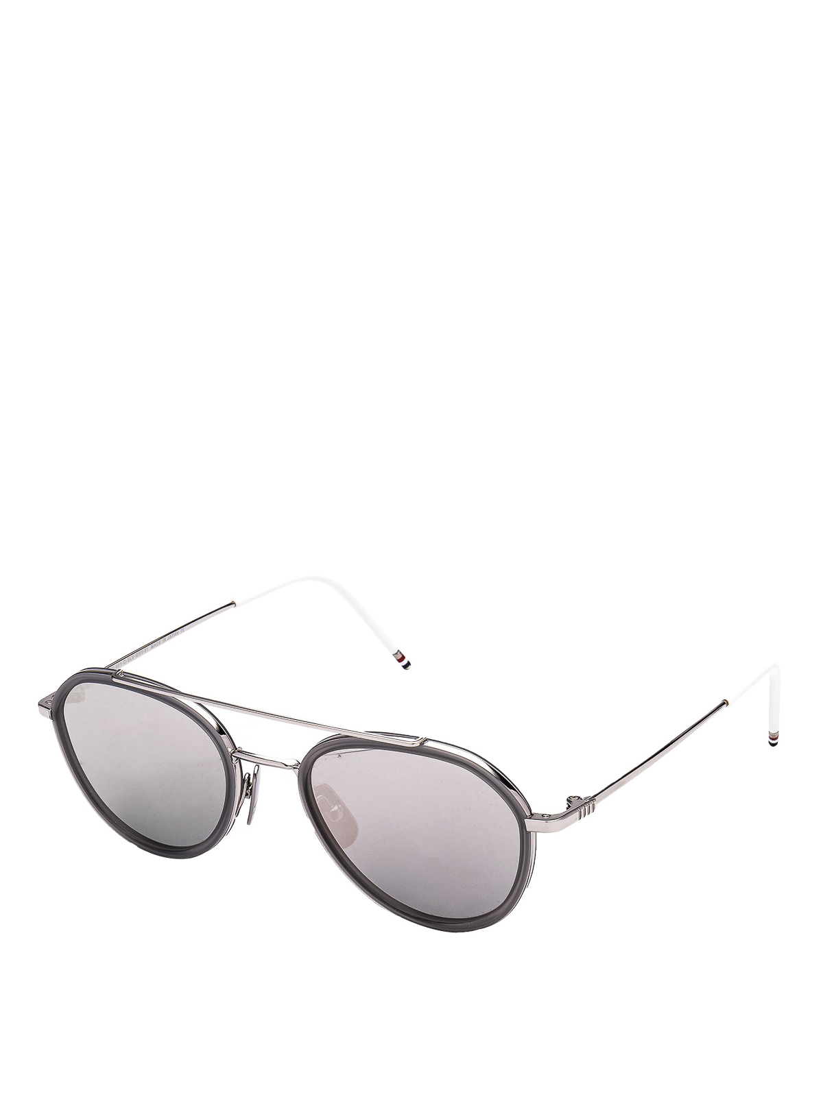 Double bridge titanium sunglasses