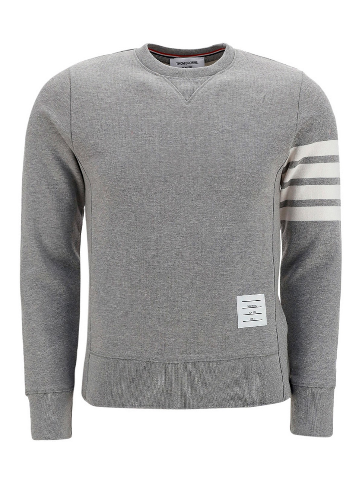 Thom Browne Engineered 4-bar Sweatshirt In Gris Claro