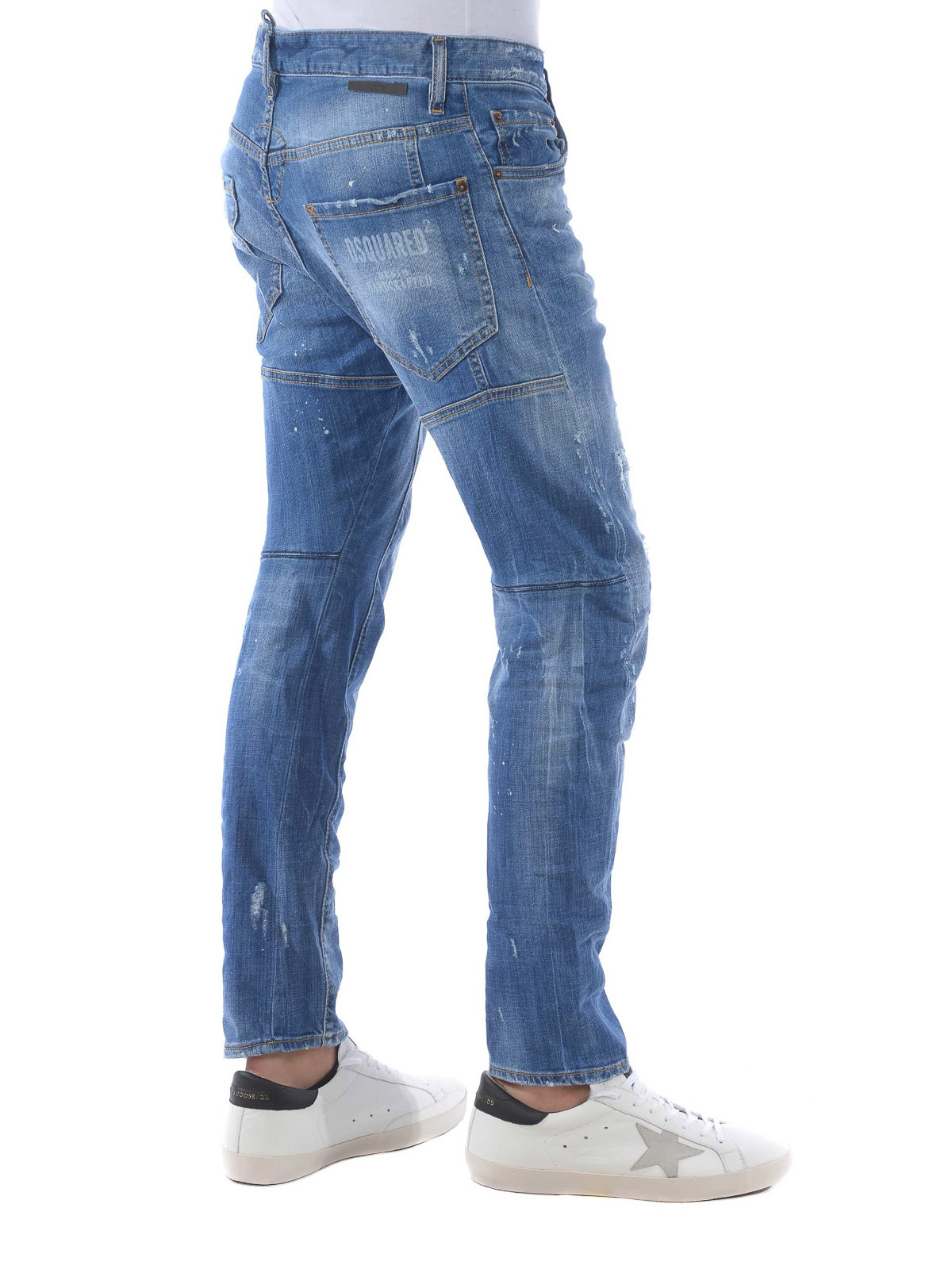 Straight leg jeans Dsquared2 - Tidy Biker jeans with patched rips