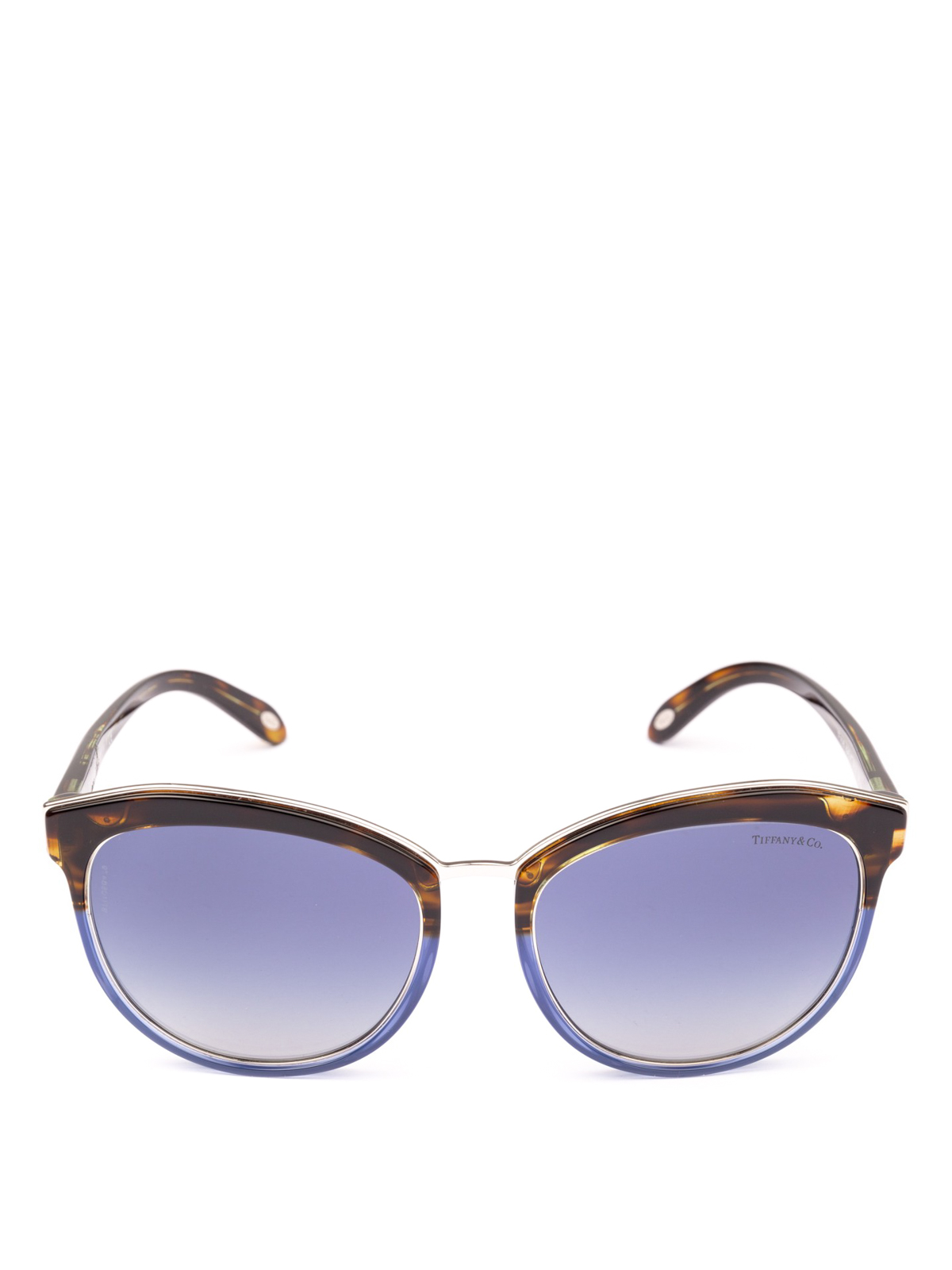 Tiffany & Co. Tortoise and blue acetate sunglasses|TF414682464L display picture 1