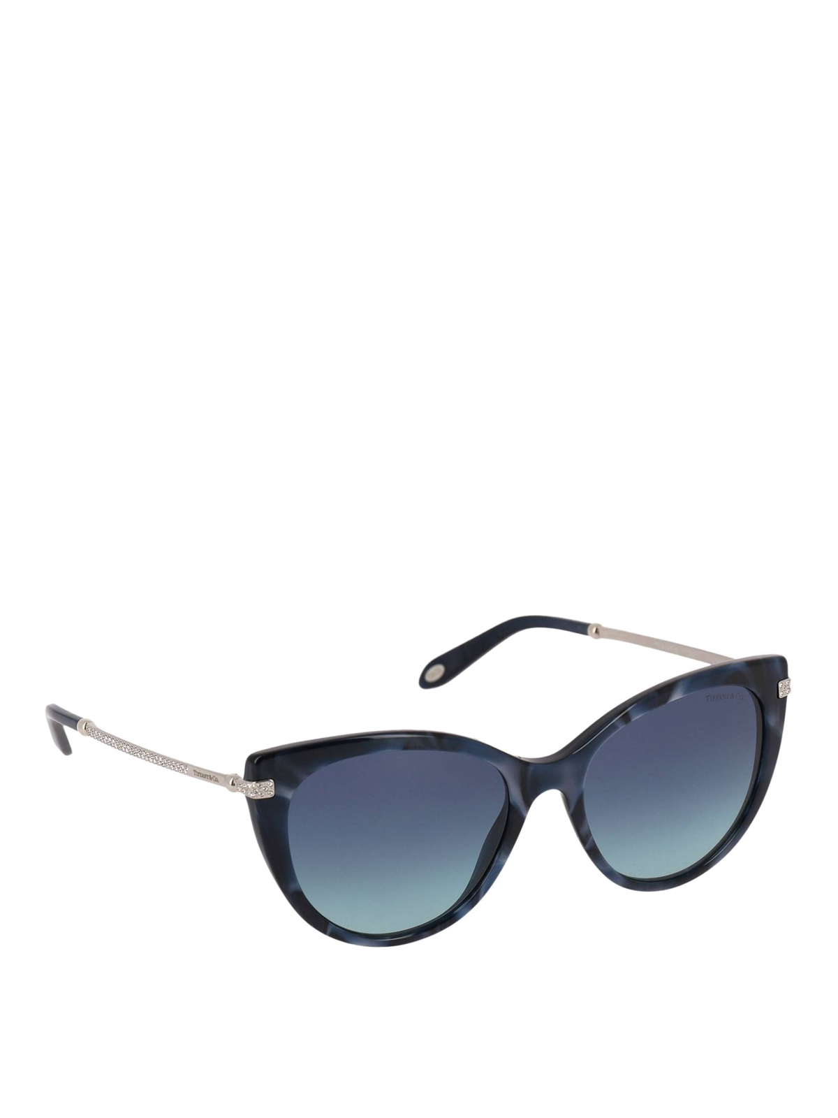 Tiffany & Co. Crystal-Embellished Cat-Eye Sunglasses Pre-loved Tiffany TF4089 Embellished Cat-Eye Sunglasses - £150 main image 2