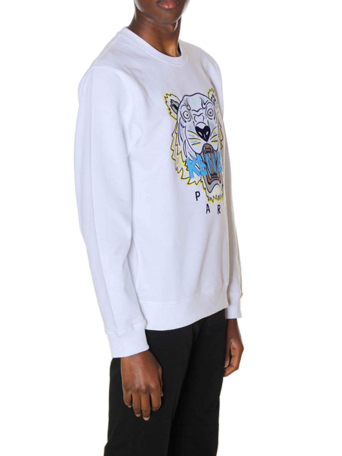 Kenzo Tiger embroidered logo sweatshirt - White - Men|5SW0014XA01