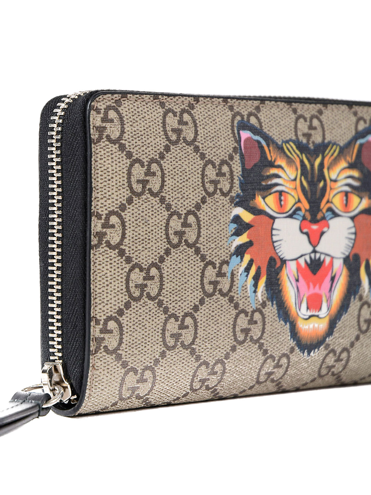 Wallets & purses Gucci - Tiger GG Supreme zip-around wallet -  4512739A91N8666