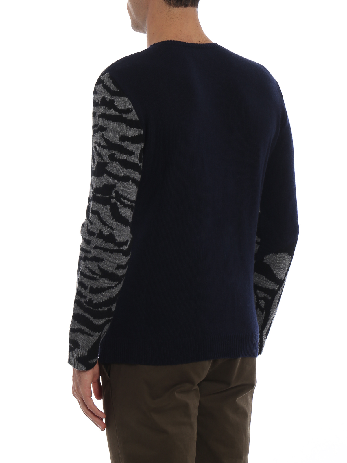 Crew necks Valentino - Tiger intarsia cashmere blend sweater