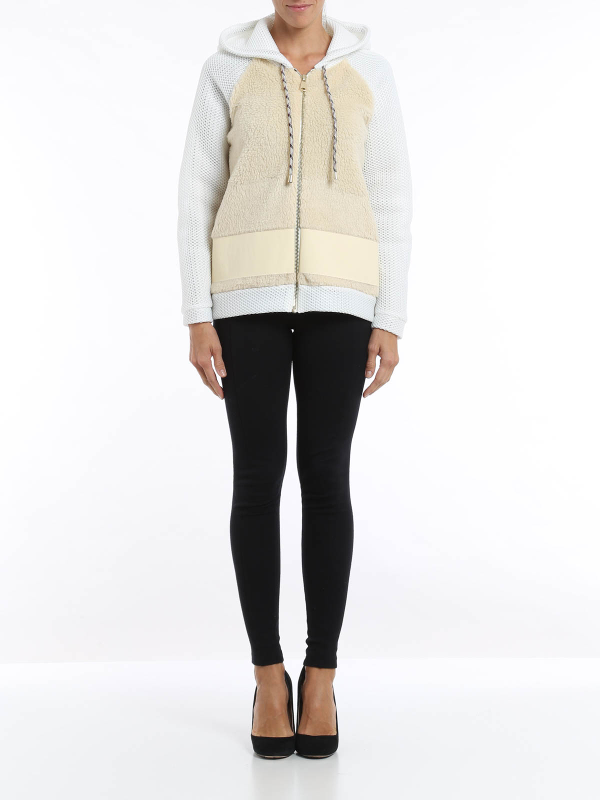 Till.Da Teddy bomber jacket - ホワイト | 15T1T1165 | THEBS