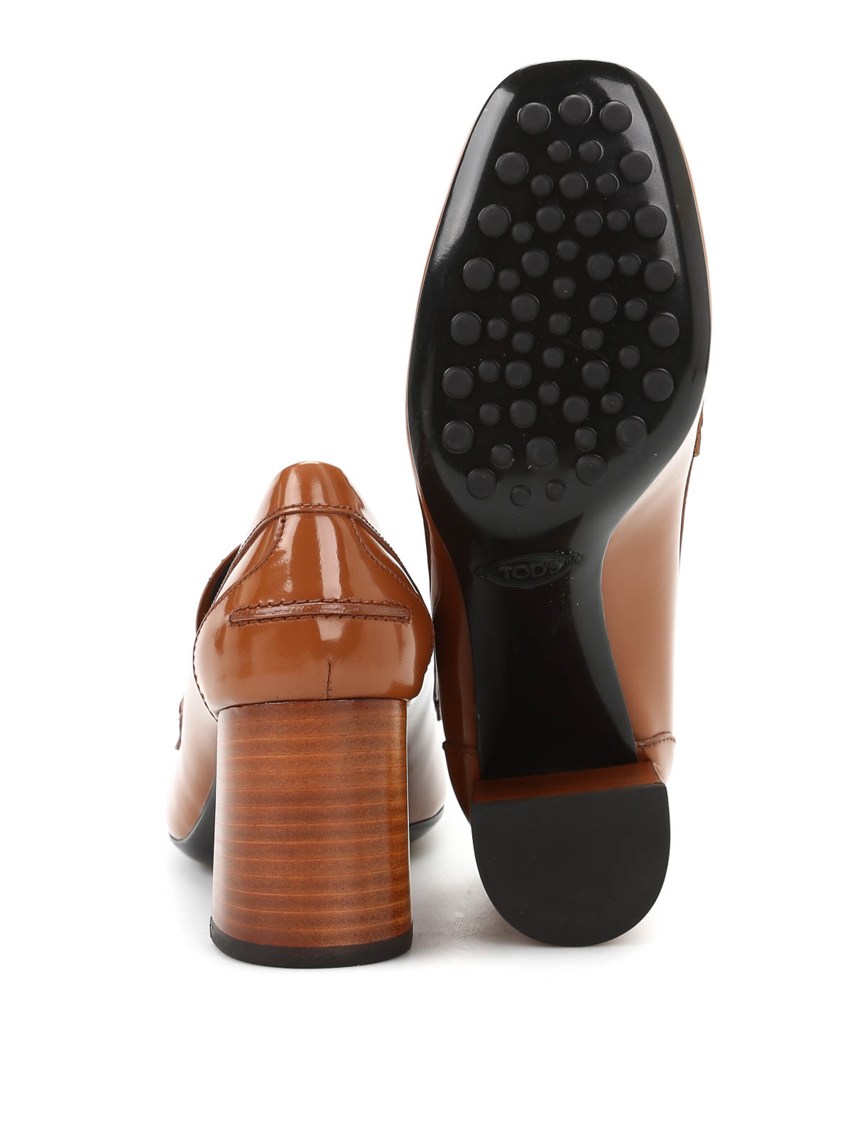 Tod's Brushed leather pumps - Light Brown | XXW0ZM0Q95098AS018