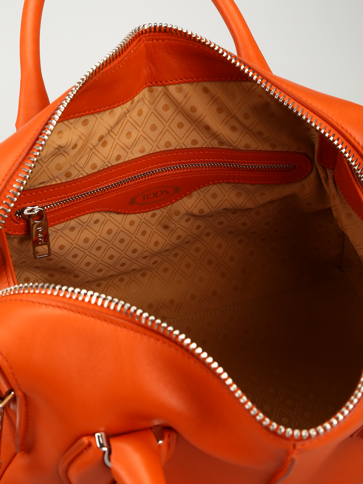 Bowling leather handbag