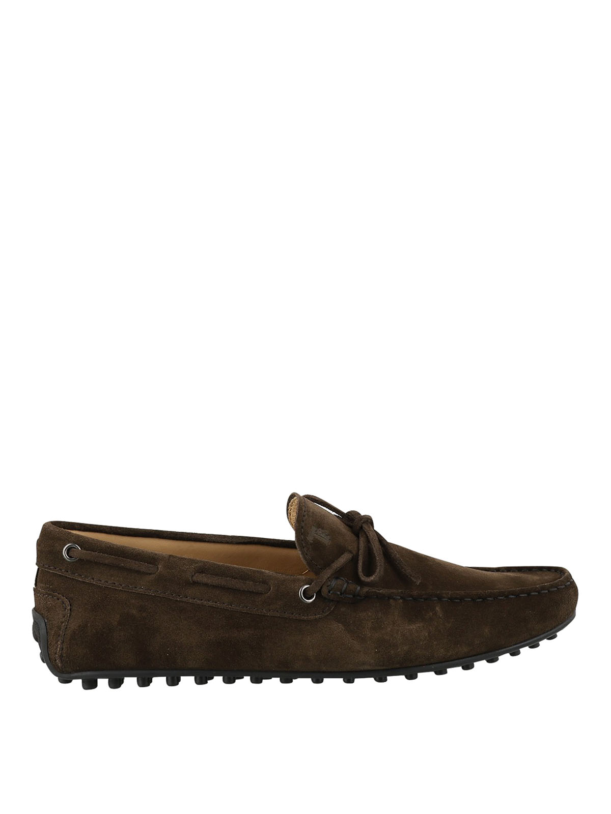 Tod's Suede Loafers In Brown