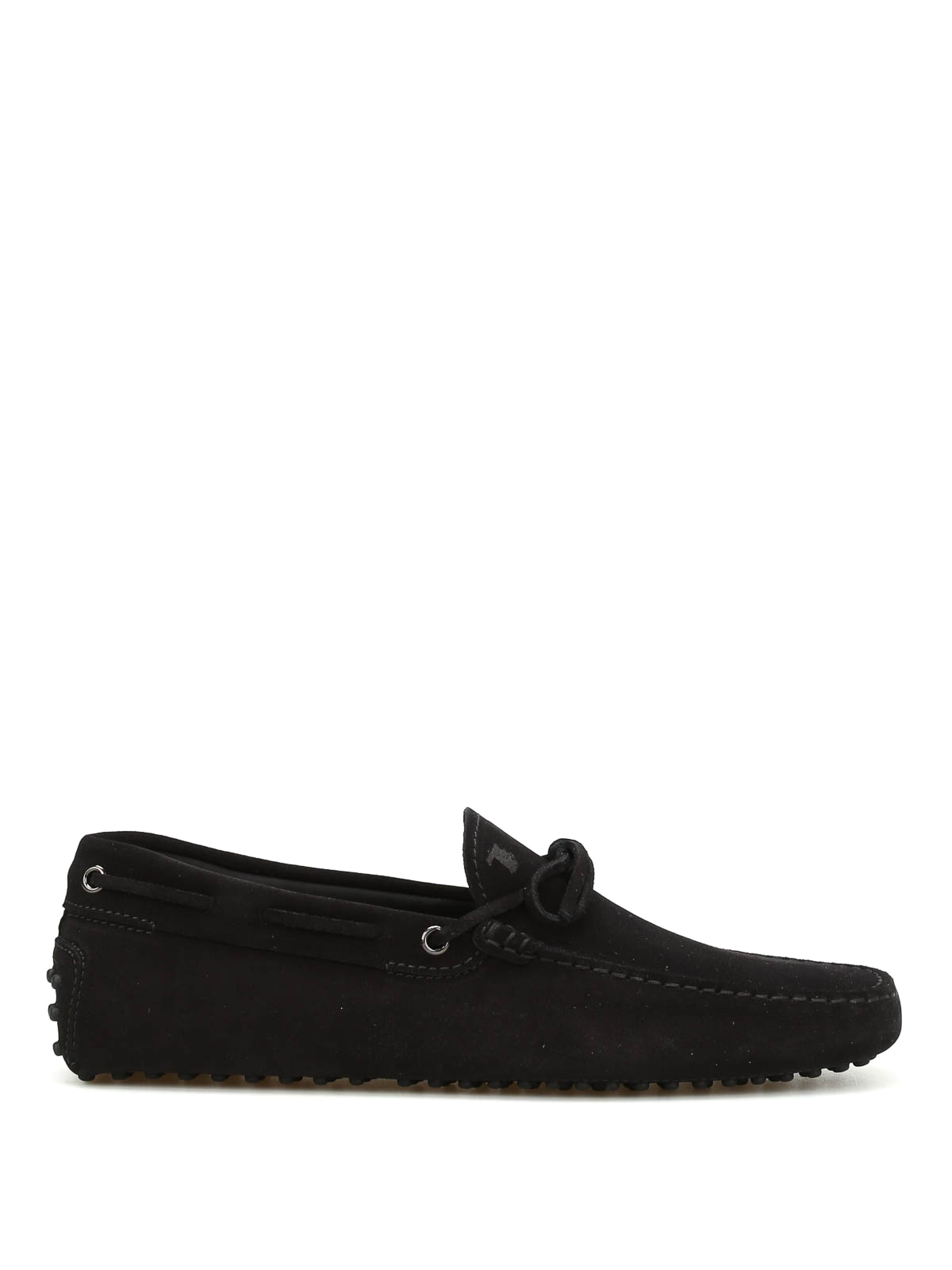 Tod's Suede Leather Loafer In Negro