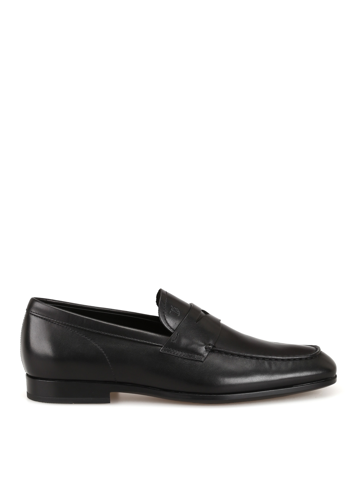 Tod's Smooth Leather Black Loafers