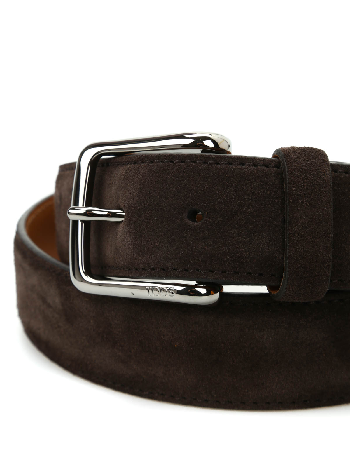 Shop Tod's Cinturón Marrón Oscuro Para Hombre In Dark Brown