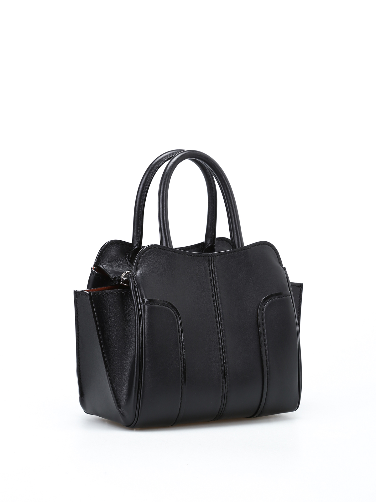 Tod's Sella top zip mini leather bag - Black|XBWANDA9100XMAB999