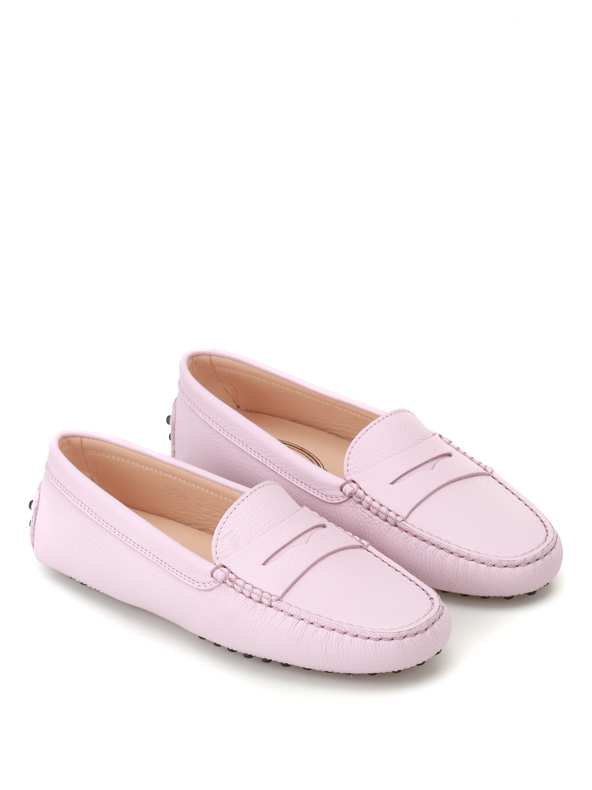 risiko fødselsdag bedstemor Loafers & Slippers Tod's - Gommino pink leather loafers - XXW00G000105J1L020