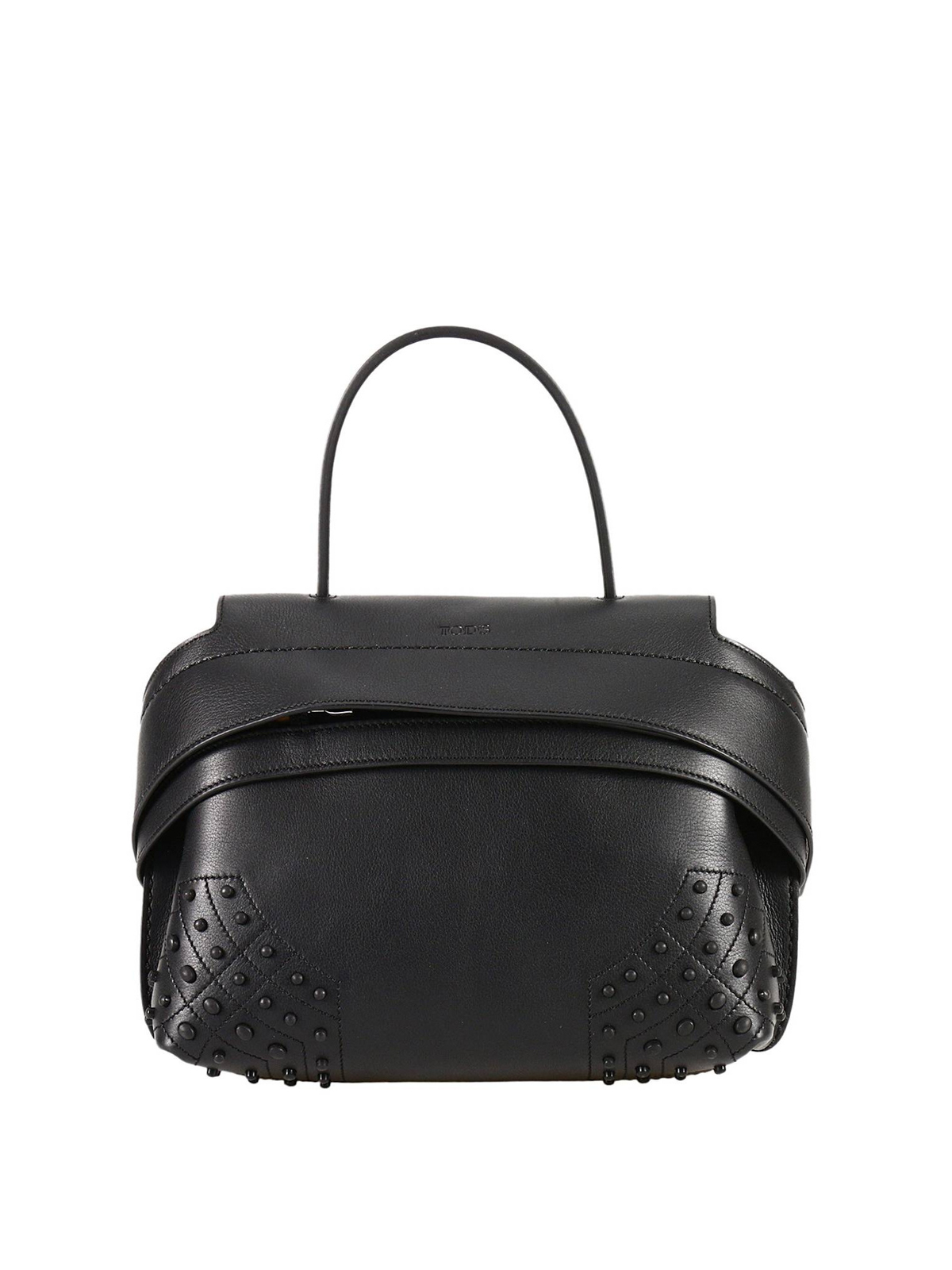 Tod's Wave mini shoulder black bag - Black|XBWAMRWD101MTIB999