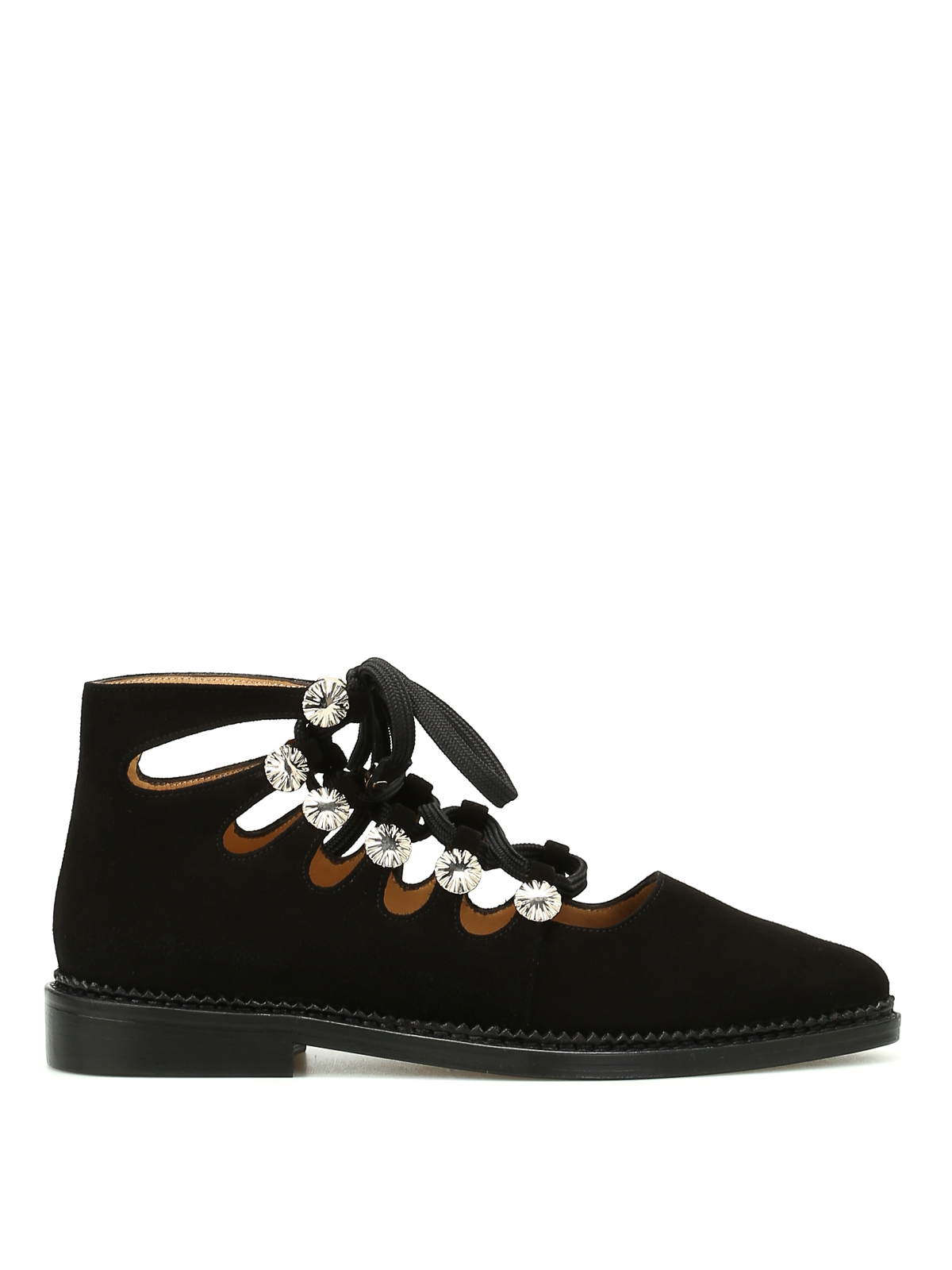 TOGA PULLA cut-out lace-up Ankle Boots Toga Pulla - cut-out lace