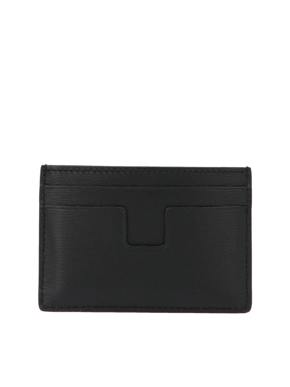 Tom Ford Black T Line Card Holder