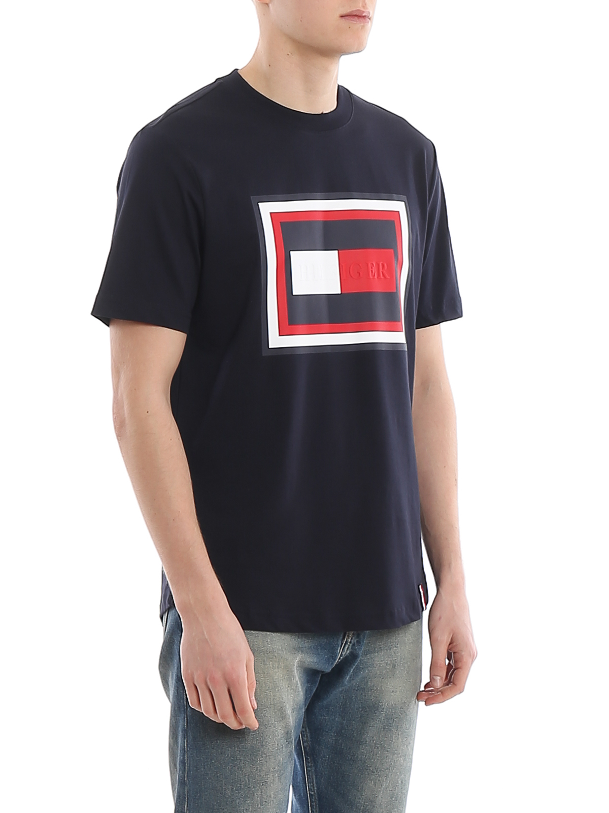 - Printed cotton Hilfiger MW0MW12523DW5 - logo T-shirts Tommy T-shirt