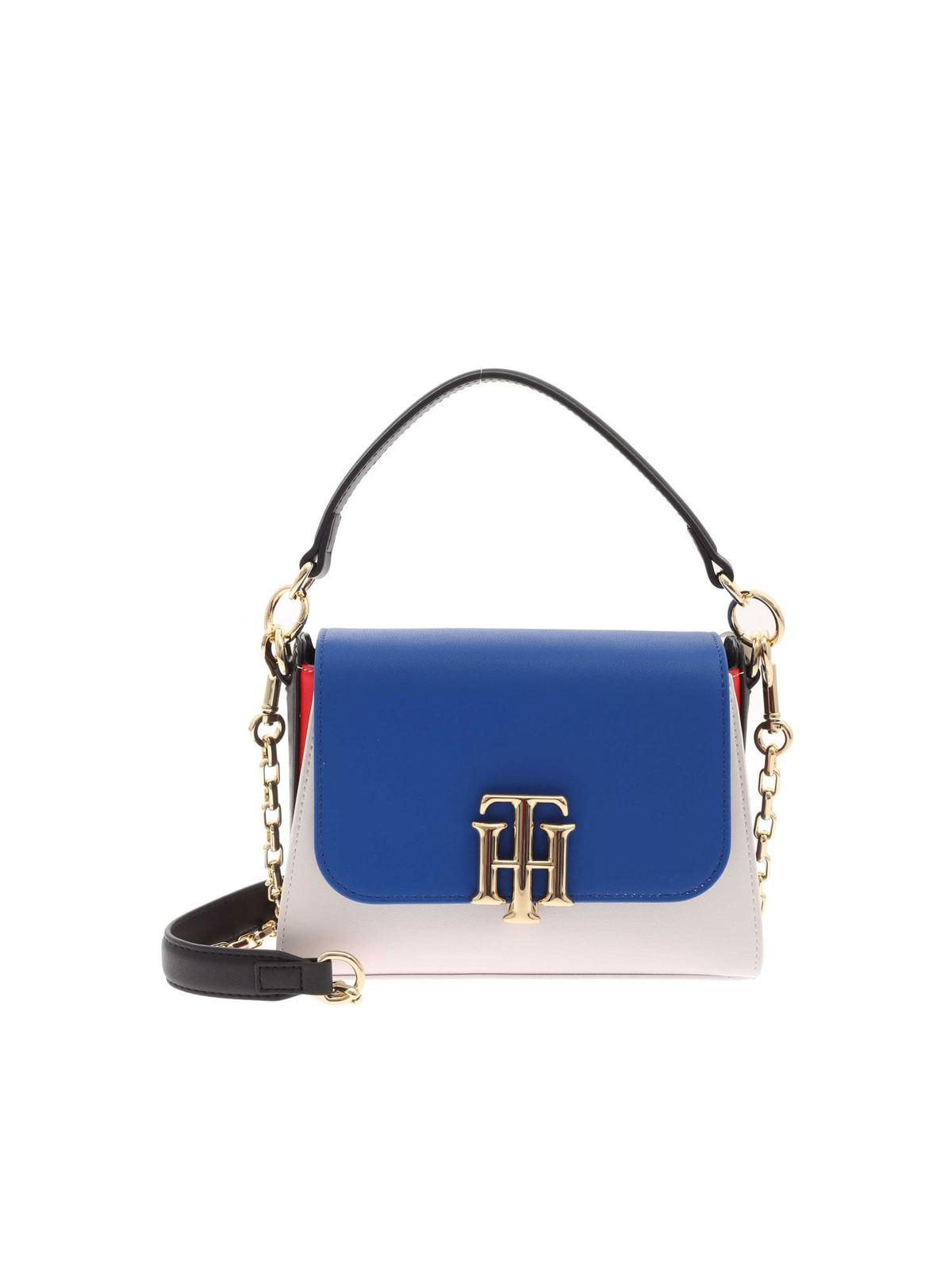 Cross body Tommy Hilfiger - The Lock bag in blue red and - AW0AW09655DW5