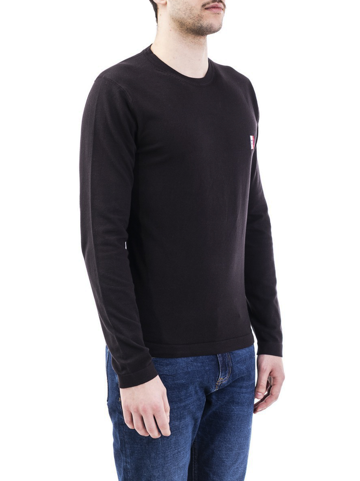 necks Tommy Hilfiger - blend black sweater -