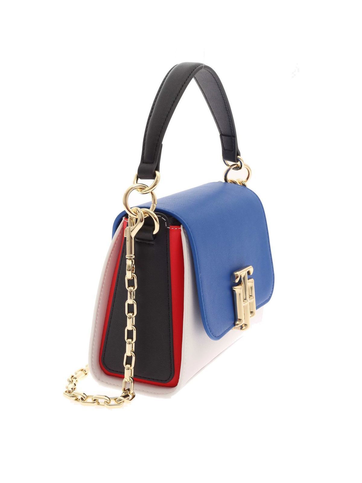 Cross body Tommy Hilfiger - The Lock bag in blue red and - AW0AW09655DW5