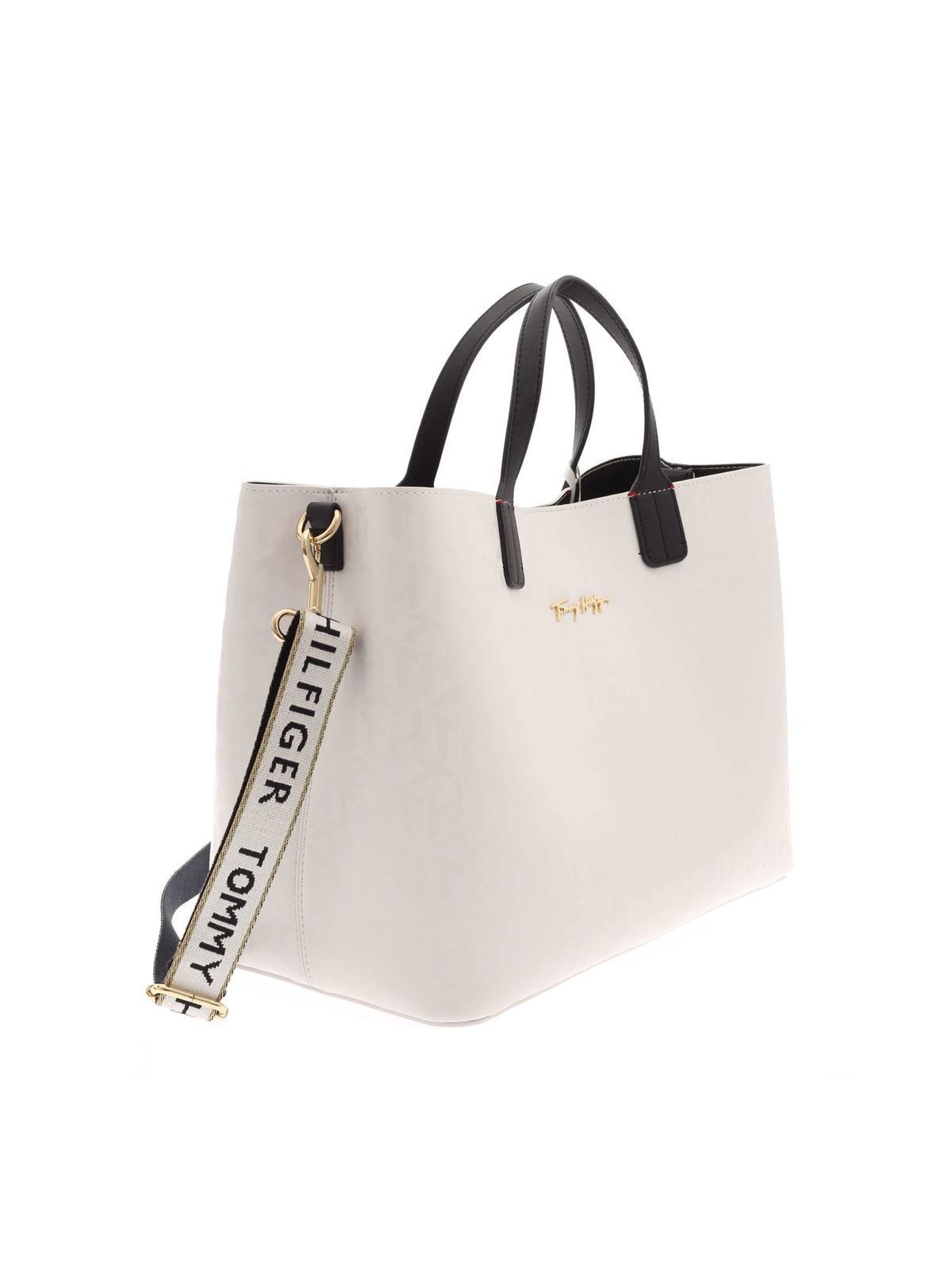 Totes Hilfiger - Icon Tommy Monogram in white -