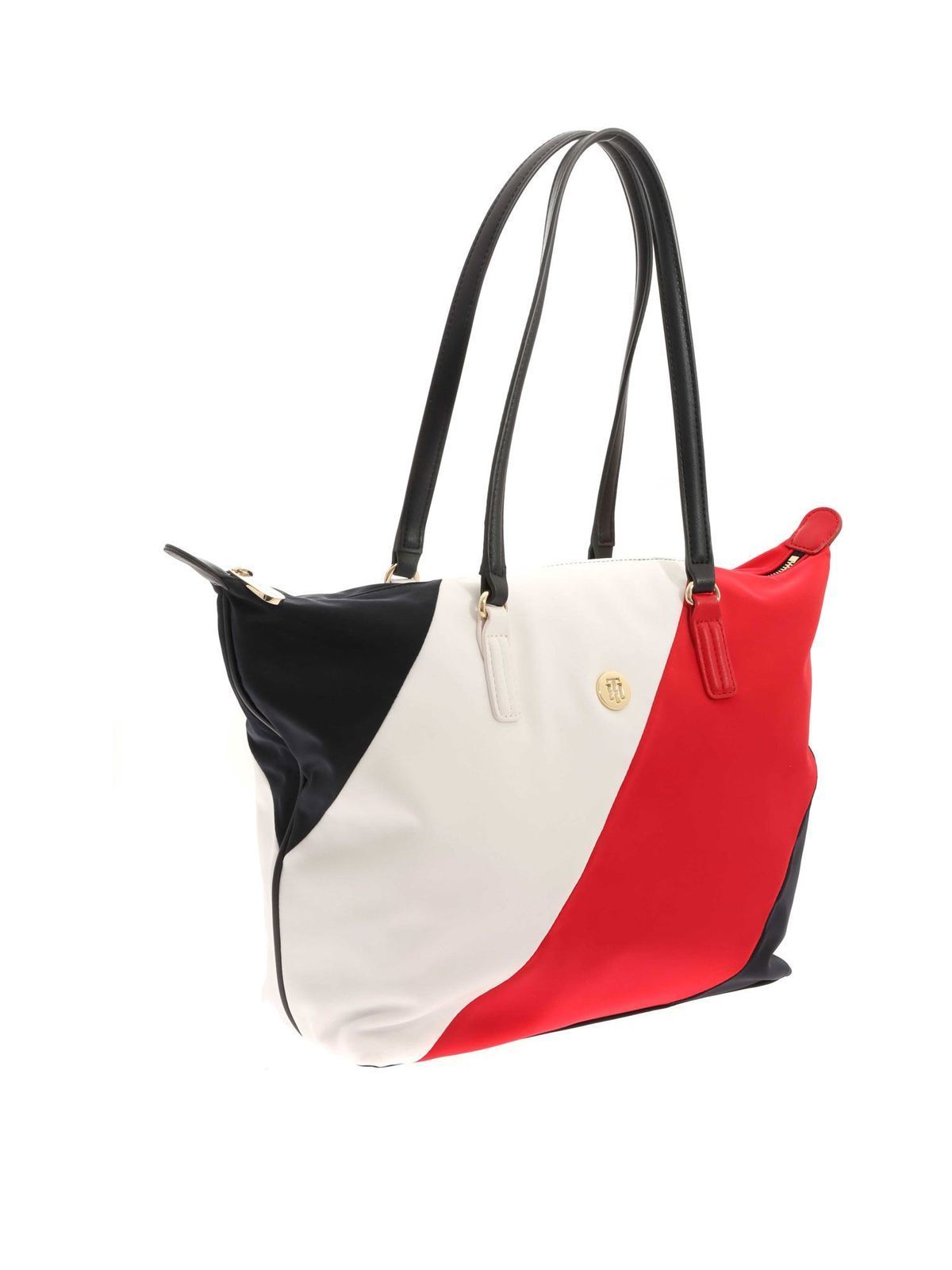 bibel dosis skal Totes bags Tommy Hilfiger - Poppy Tote Stripes shopper bag in blue and wh -  AW0AW096900GY