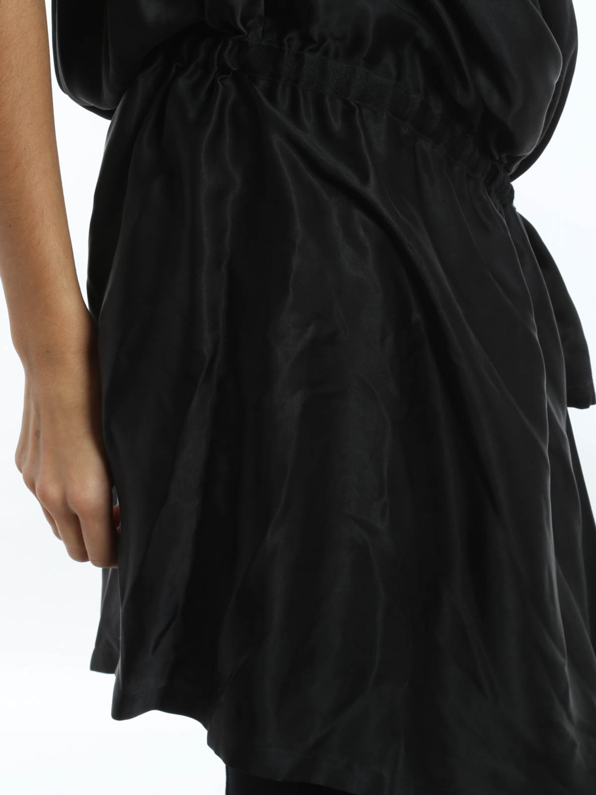 Ann Demeulemeester Silksat top - Black - Women|1521816114099