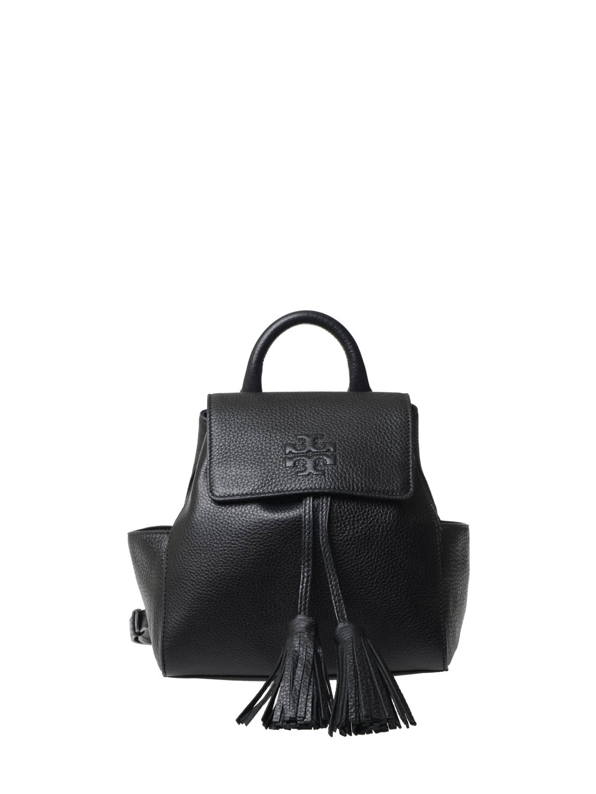 Tory Burch Thea Mini Leather Backpack in Black