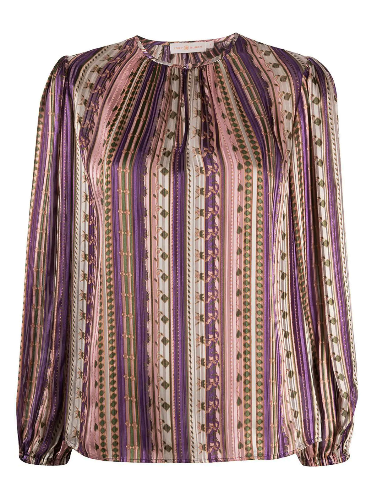 Tory Burch ブラウス - Burnout - パープル|78786512