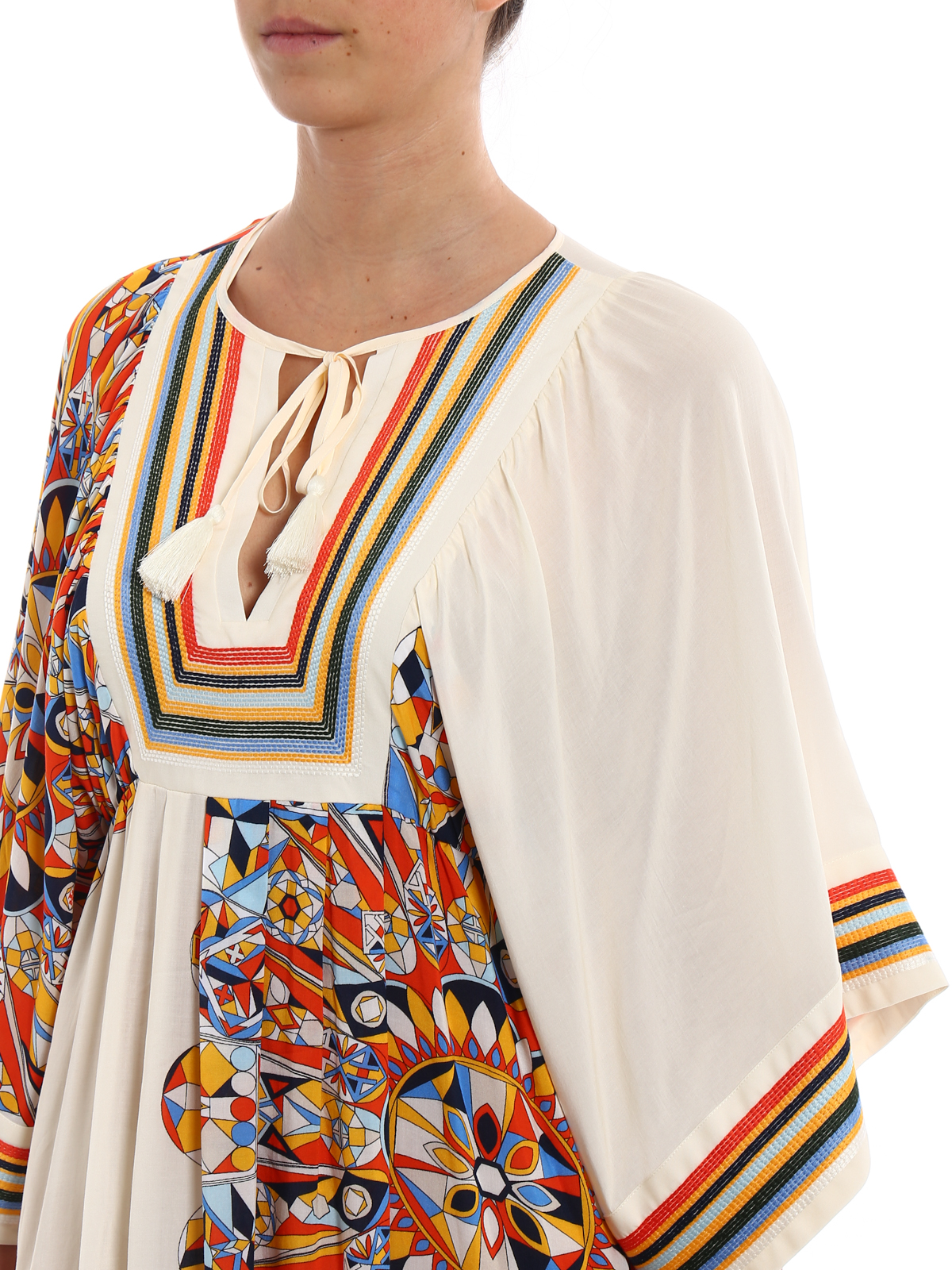 Tory Burch Kaleidoscope Beach viscose dress - Women|487130318806