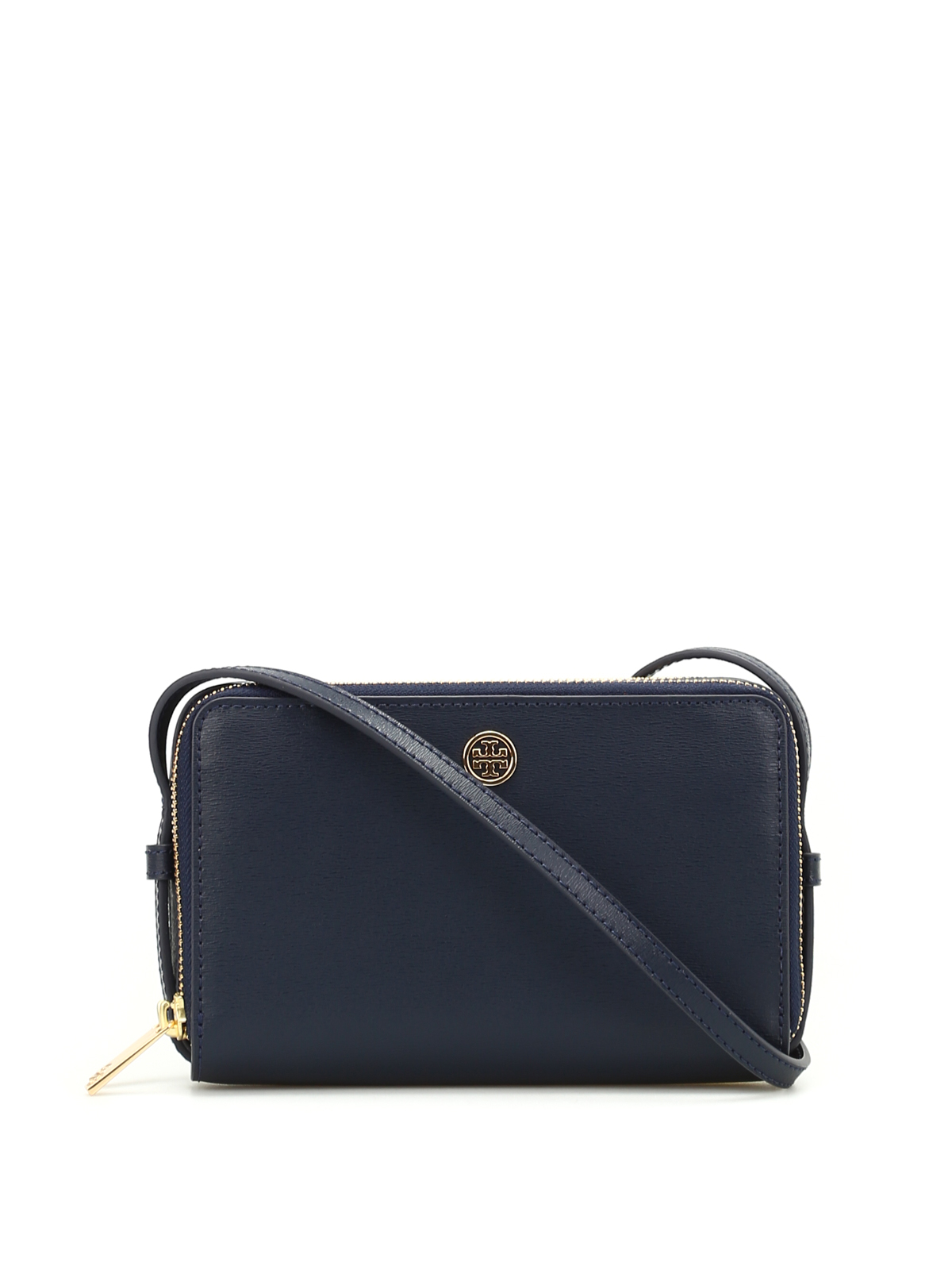 Tory Burch Parker double-zip mini bag - Dark Blue|40086405